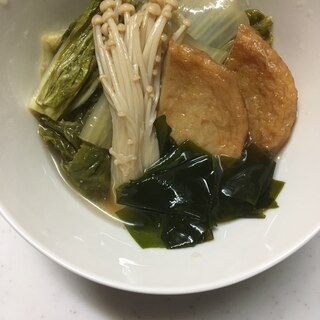 あっさり☆平天と白菜とエノキと生わかめの煮物☆